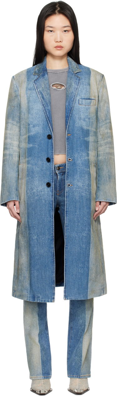 Тренчкот Diesel Denim Blazer Coat Синьо | A16830 09L04, 0