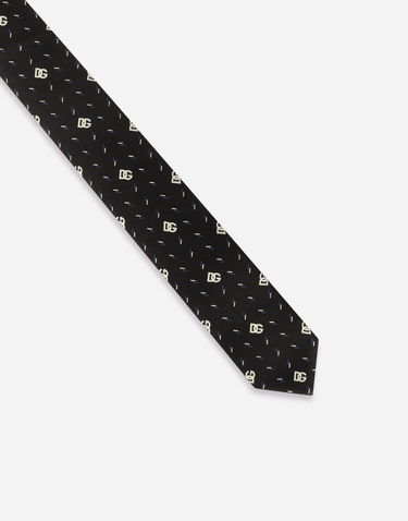 Аксесоари Dolce & Gabbana Dolce & Gabbana Logo Pattern Tie Черно | GT149EG0WPUX0800, 2