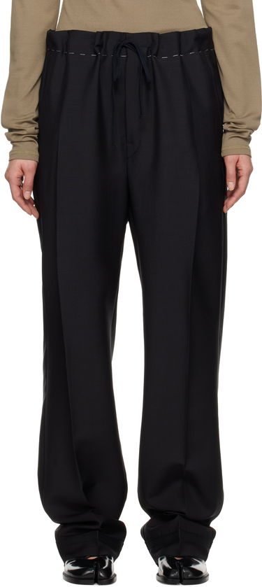 Панталони Maison Margiela Maison Margiela Wool Mohair Drawstring Trousers Черно | S51KA0602 M35301, 0