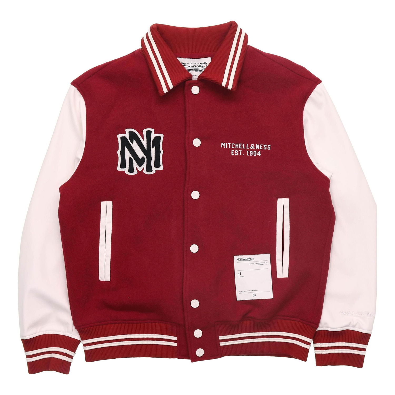 Яке бомбър Mitchell & Ness Logo Varsity Jacket Червено | MNSYAWTOJT021-RED, 0