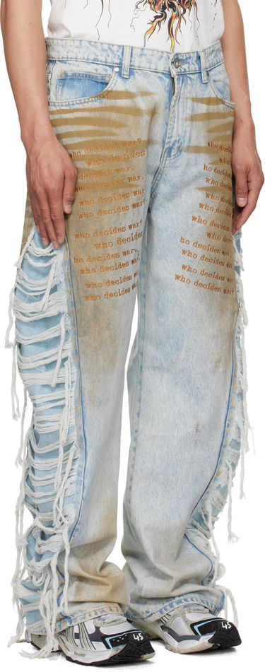 Дънки Who Decides War Who Decides War Mechanic Ultra Flare Denim Jeans Синьо | 1120850009SS25, 1