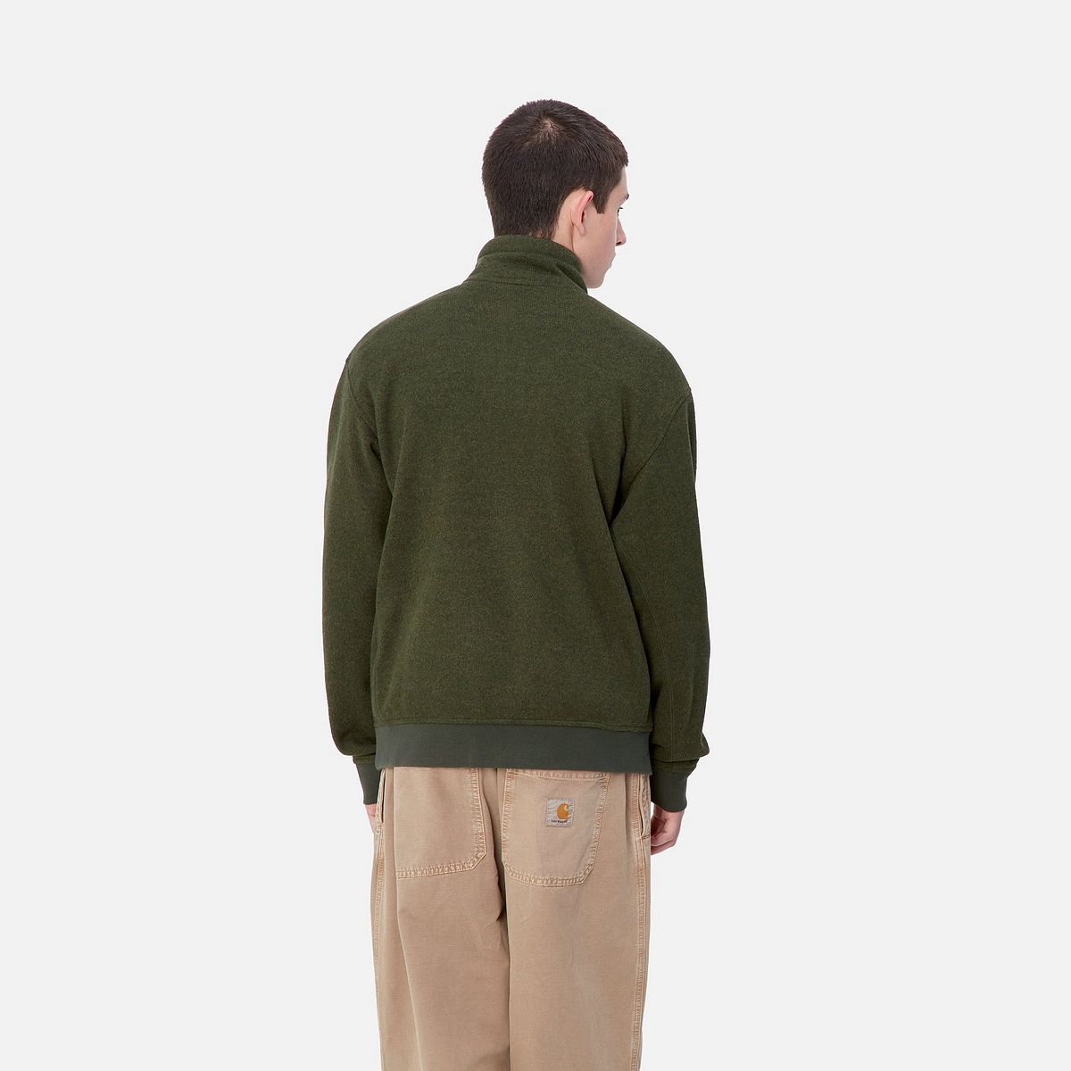 Суитчър Carhartt WIP Half Zip Fleece Sweatshirt Зелено | I033990_9, 1