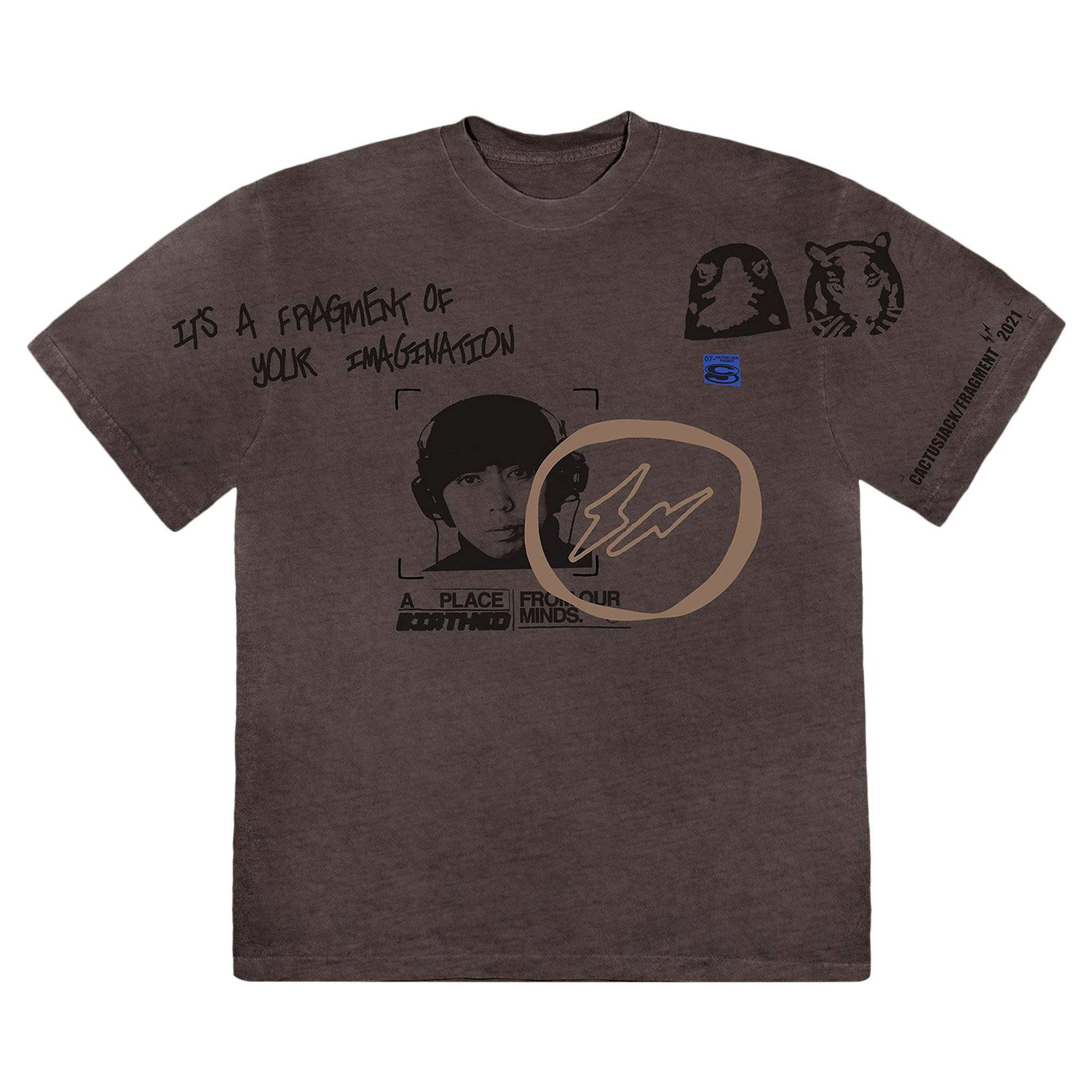 Тениска Cactus Jack by Travis Scott Fragment x Hiroshi Tee Сиво | CJFR SS03 GREY, 1