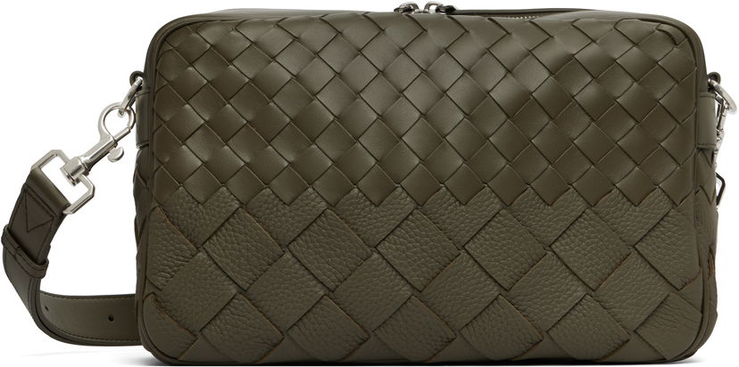 Чанта през рамо Bottega Veneta Bottega Veneta Intrecciato Camera Bag Зелено | 755925V5RL13227