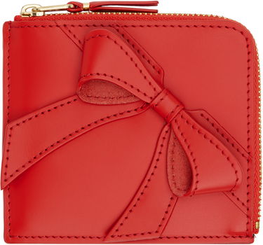 Портфейл Comme des Garçons COMME des GARÇONS Big Bow Zip Wallet Червено | SA3100BB, 0