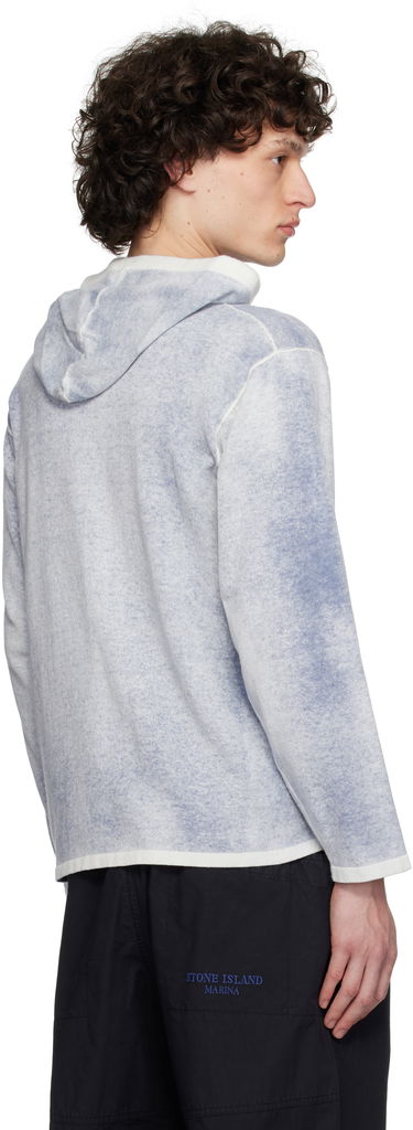 Суитчър Stone Island Stone Island Raw Hand Light Reversible Hoodie Синьо | K1S15 5100029 S00Z2, 2