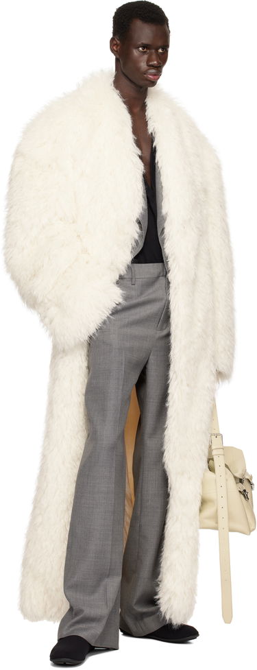 Палта Entire Studios Entire Studios Chrysalis Faux-Fur Coat Бяло | ES2688FR, 3