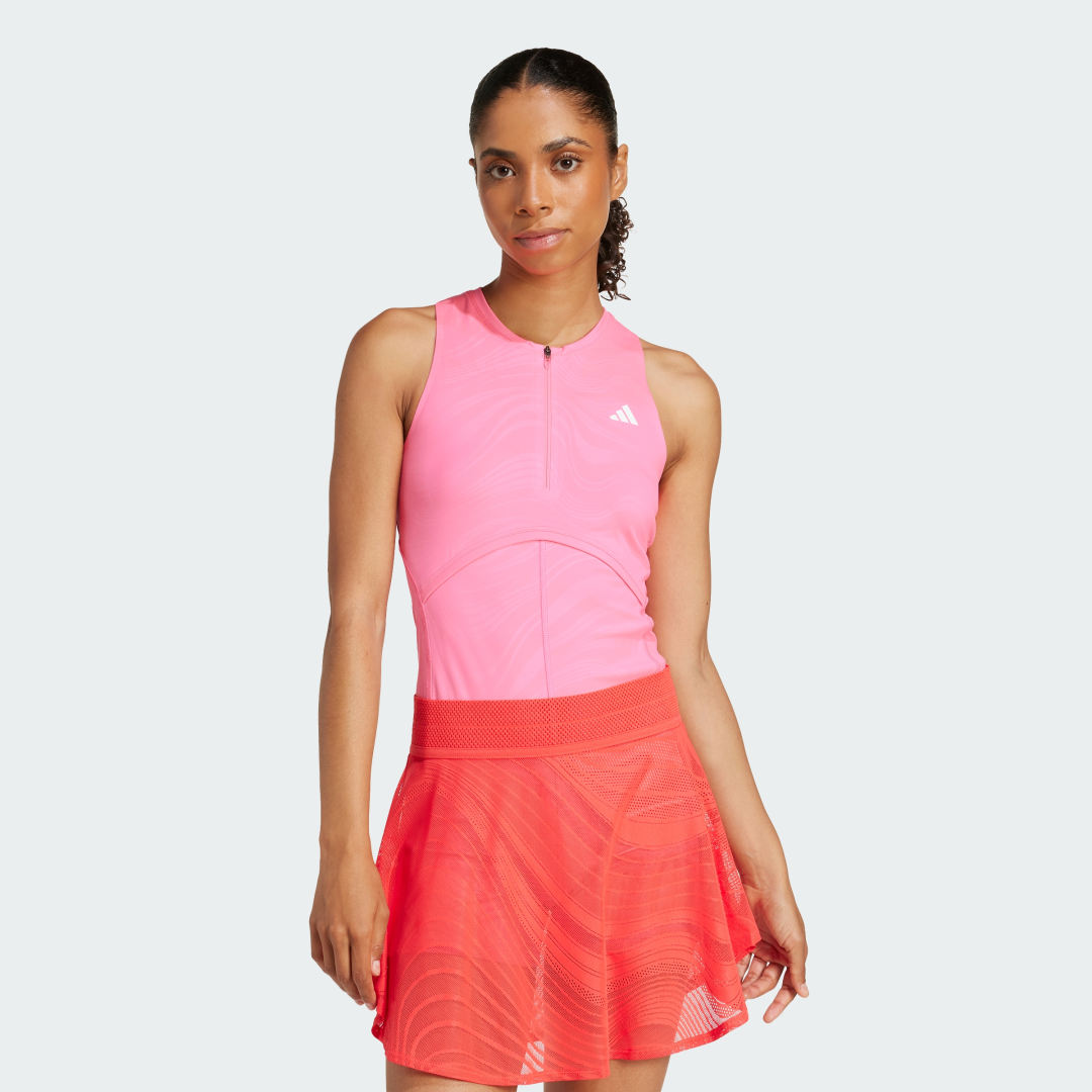 Пола adidas Performance Climacool Tennis Tank Top and Skort Set Червено | JN5642, 0