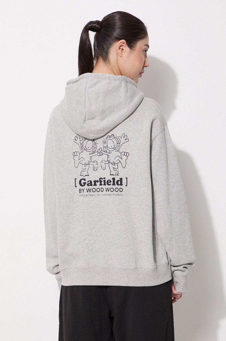 Суитчър WOOD WOOD X Garfield Jenn Hoodie Double Trouble Сиво | 30042401.2424, 0