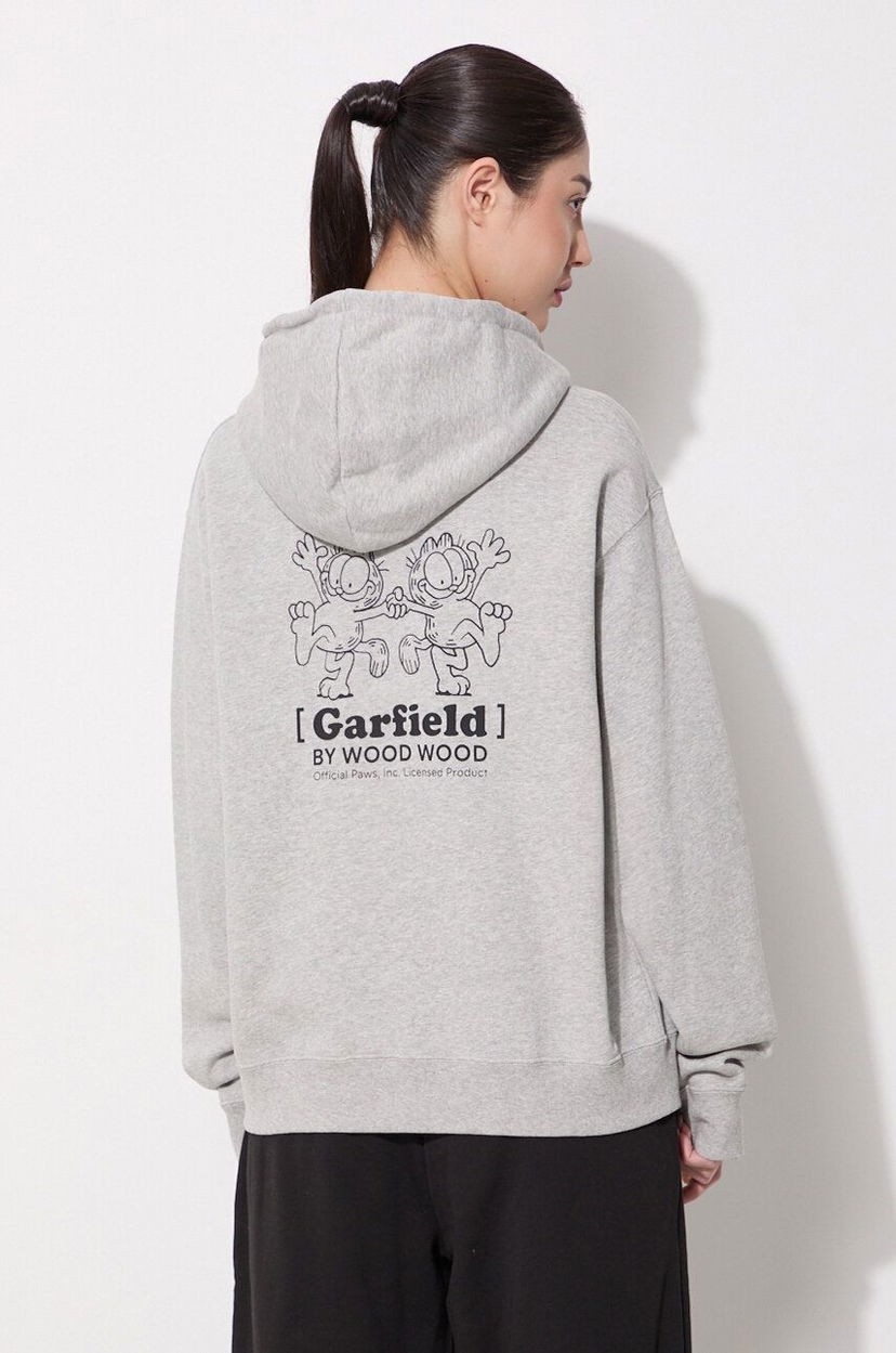 Суитчър WOOD WOOD X Garfield Jenn Hoodie Double Trouble Сиво | 30042401.2424