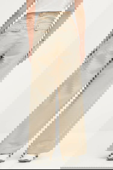 Карго панталони Carhartt WIP Kingston Cotton High Waist Wide-Leg Cargo Pants Бежово | I035580.G1GD, 2