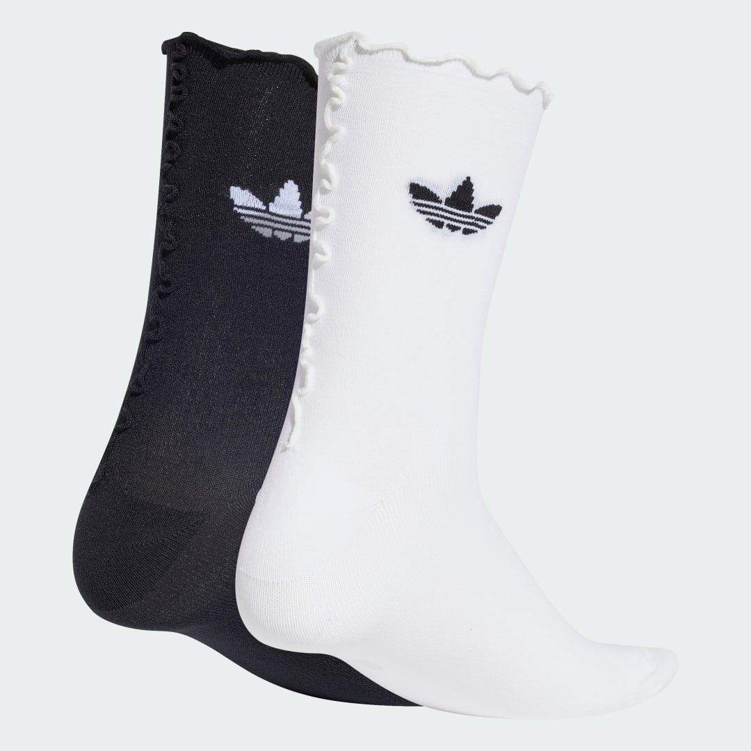 Чорапи adidas Performance Ruffle Crew Socks - 2 Pairs Бяло | JD5623, 0