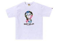 BAPE ABC Camo Crazy Baby Milo Tee White