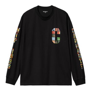 Тениска Carhartt WIP Machine 89 Graphic Long Sleeve T-Shirt Черно | I033674_9, 4