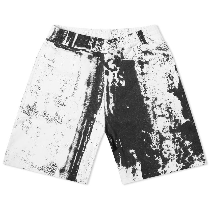 Къси панталони Alexander McQueen Fold Print Sweat Shorts Бяло | 781888-QXAAW-9080