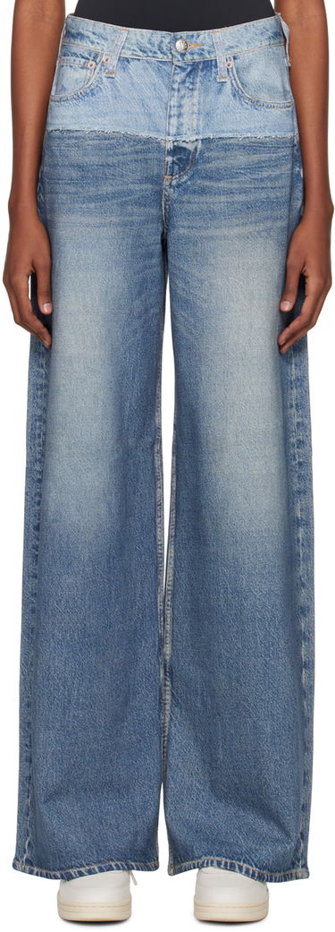 Дънки rag & bone Sofie Wide Leg Jeans Синьо | WCW23H70018201, 0