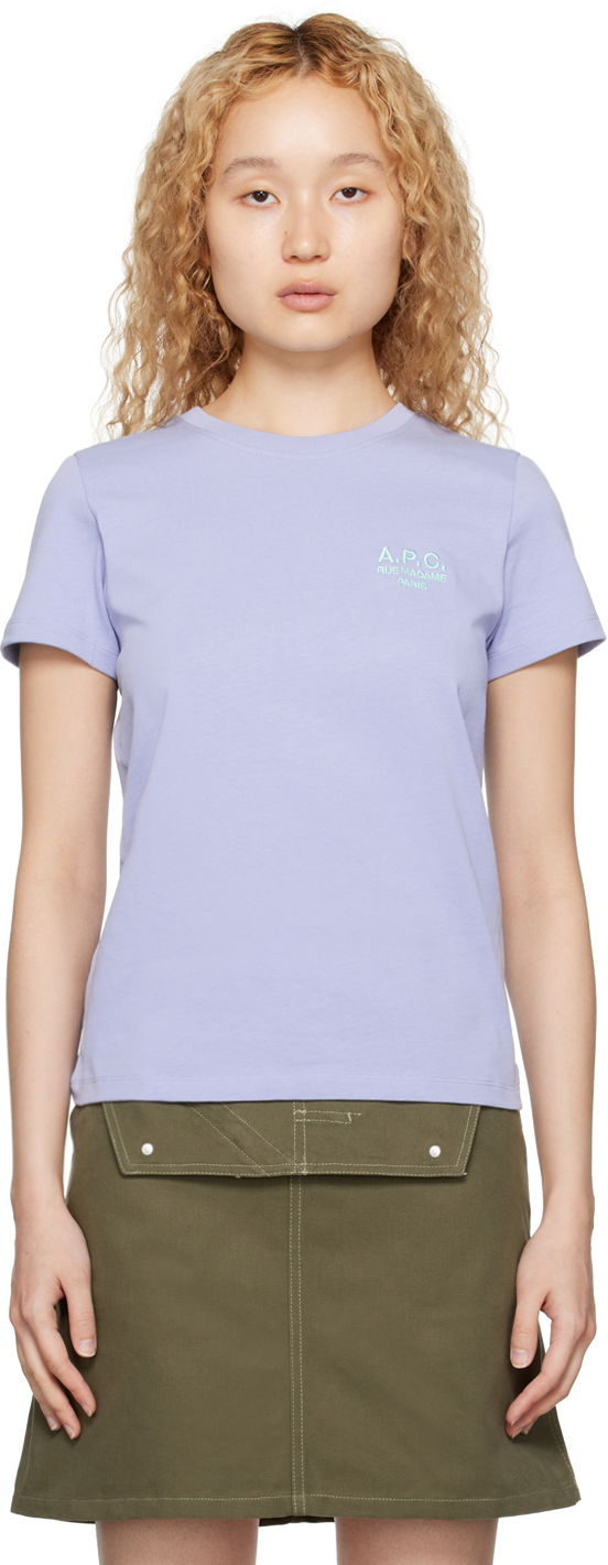 Тениска A.P.C. Purple Denise Синьо | COEZC-F26848, 0