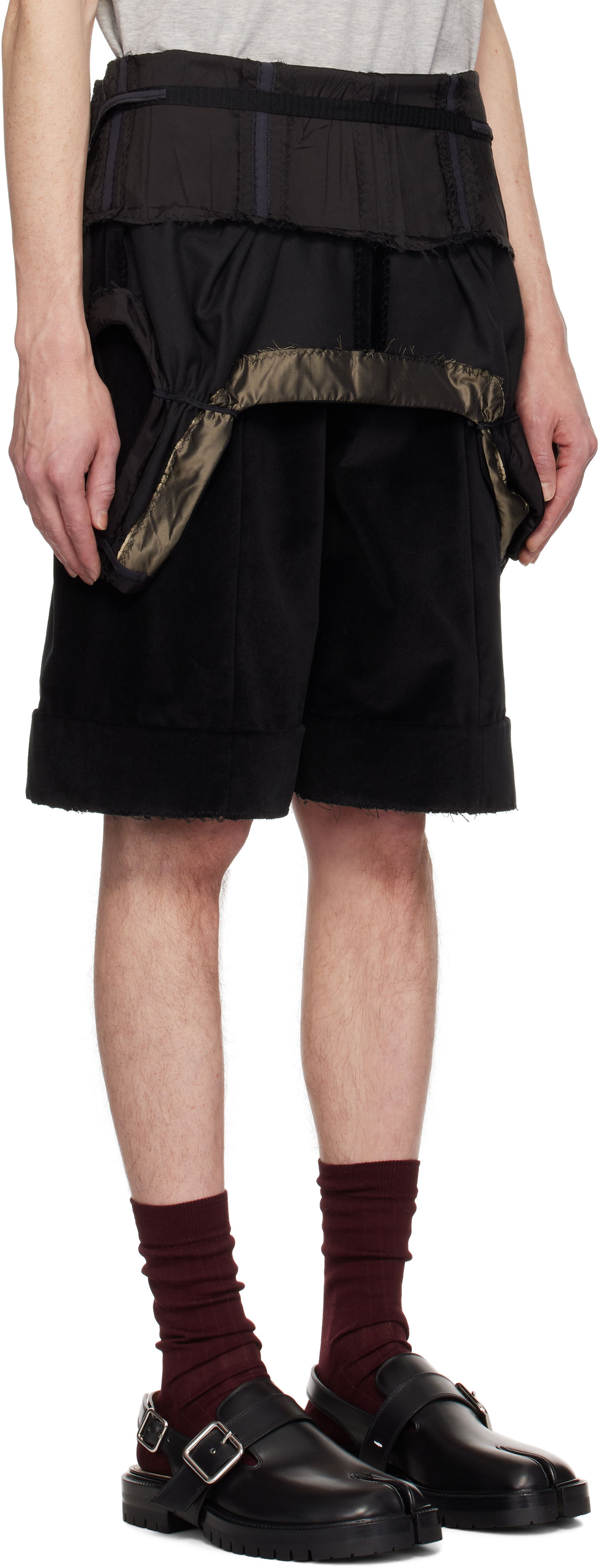 Къси панталони Maison Margiela Maison Margiela Multi-Wear Layered Shorts Черно | S51MU0071 S53367, 1