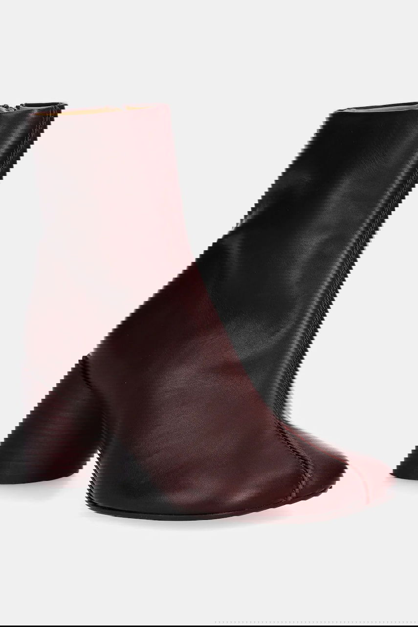Кецове и обувки Maison Margiela MM6 Maison Margiela Heeled Ankle Boots Бургунди | S59WU0260.P5000.T2353, 0
