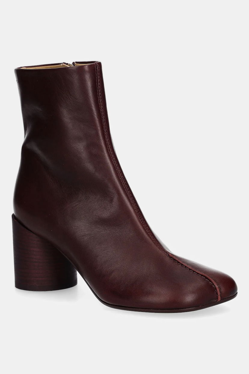 Кецове и обувки Maison Margiela MM6 Maison Margiela Heeled Ankle Boots Бургунди | S59WU0260.P5000.T2353