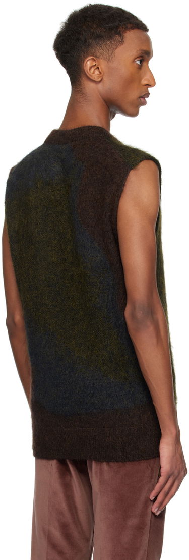 Пуловер Paul Smith Paul Smith Photogram Leaves Sleeveless Sweater Кафяво | M1R-928Y-N02512-73, 2