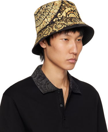 Шапка Versace Versace Barocco Reversible Bucket Hat Черно | 1012704_1A13095, 1