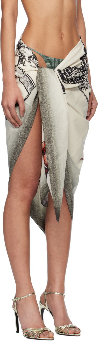 Пола Jean Paul Gaultier Jean Paul Gaultier 'The Tattoo Bird' Wrap Skirt Многоцветен | 25/34-U-JU174-C595-030030, 1