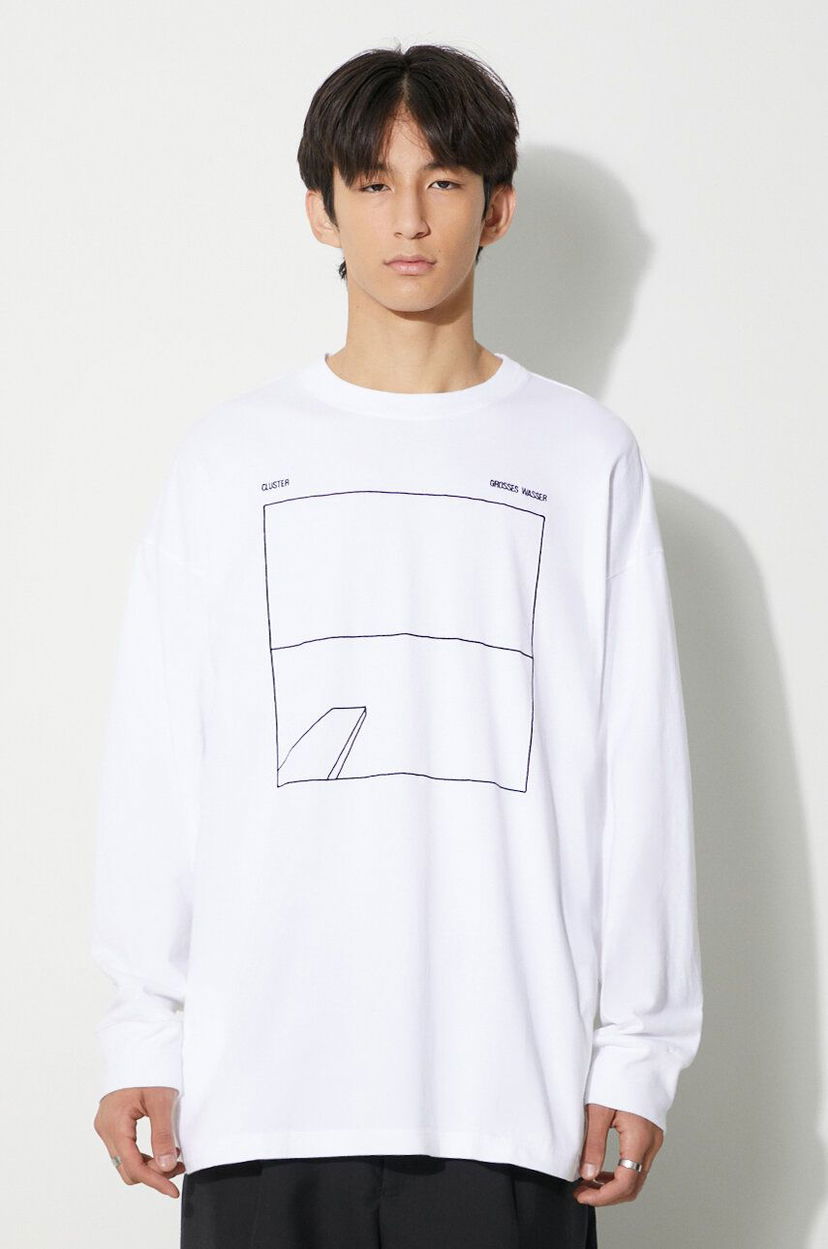 Тениска UNDERCOVER Sweatshirt Long Sleeve Бяло | UC2C4807.2