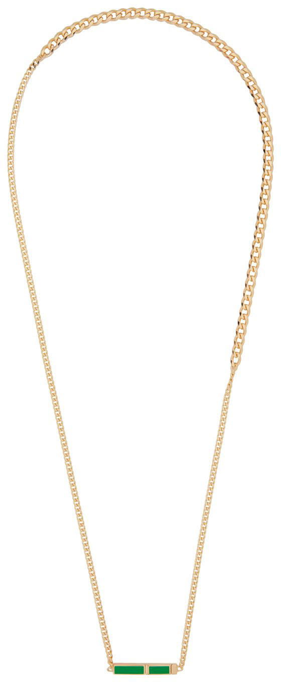 Колие Bottega Veneta ID Necklace Зелено | 703420 VAHU4, 0