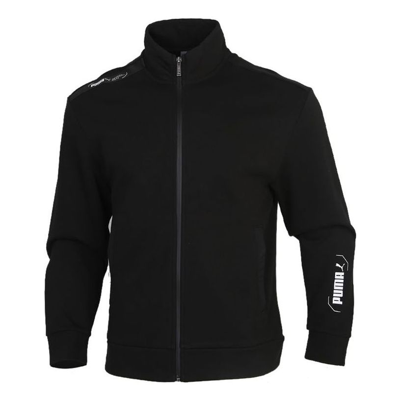 Суитчър Puma Athleisure Stand Collar Knit Jacket Черно | 585258-01