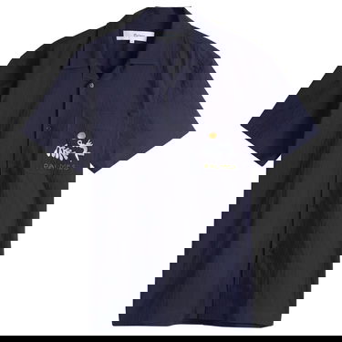 Риза Palmes Palmes Garden Short Sleeve Shirt Тъмно синьо | P30-0034-660, 1
