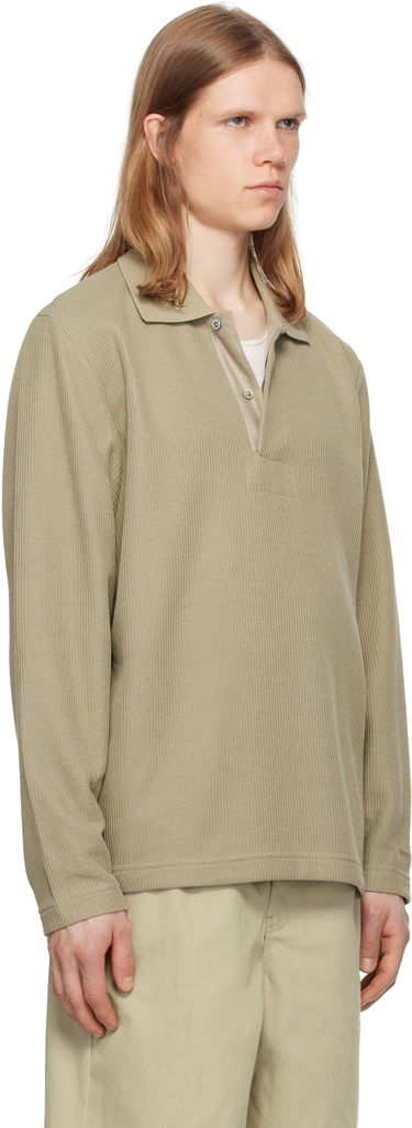 Поло тениска NORSE PROJECTS Norse Projects Ruben Double Face Long Sleeve Polo Зелено | N10-0214, 1