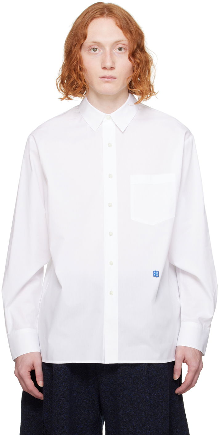 Риза ADER ERROR Significant Button Long Sleeve Shirt Бяло | BMSGFYSH0101WH