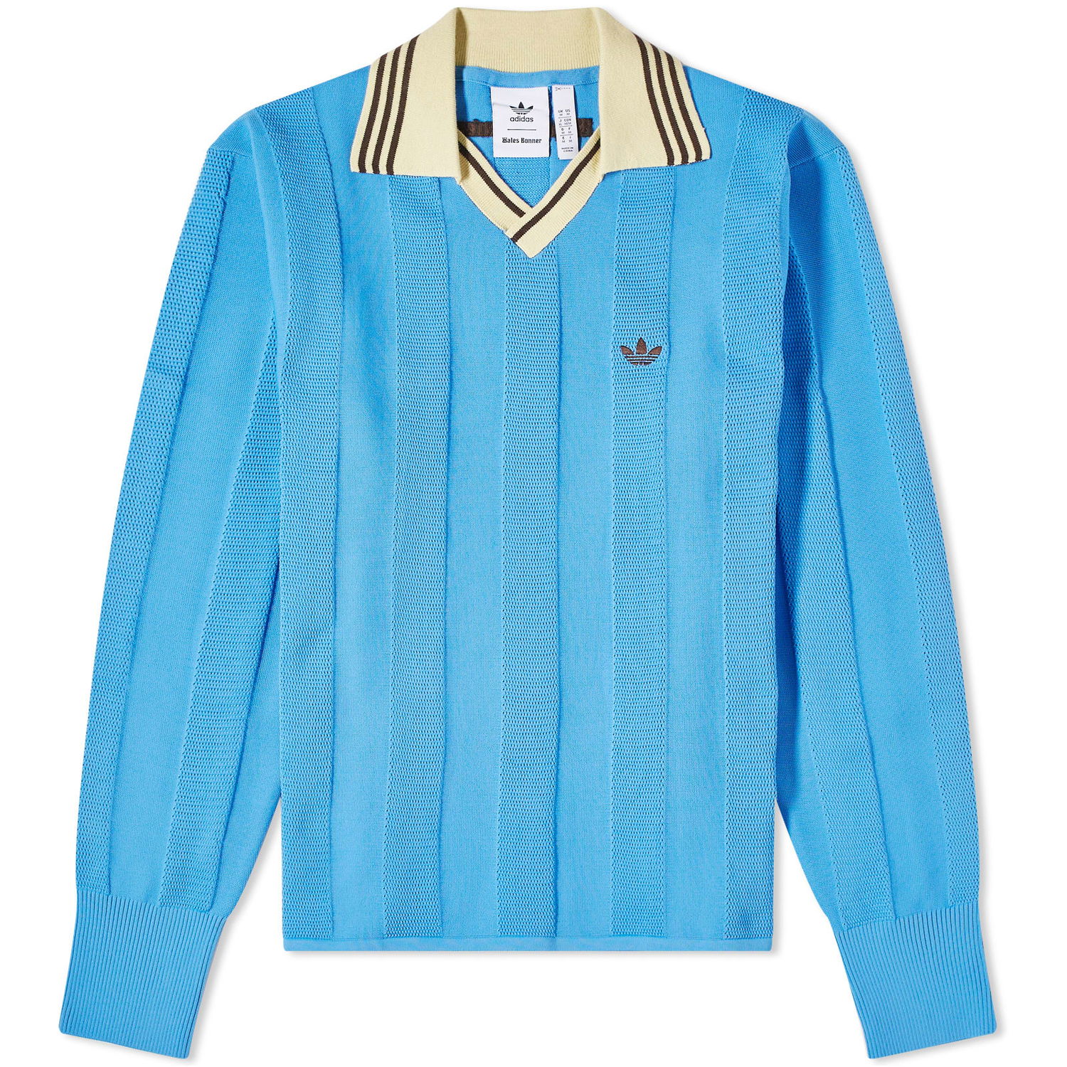 Пуловер adidas Originals Wales Bonner x Crewneck Синьо | IN5954, 0