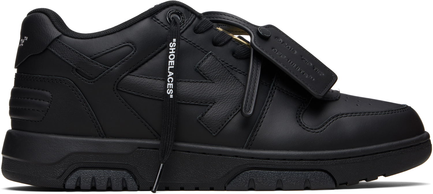 Кецове и обувки Off-White Out Of Office Metallic Hardware Черно | OMIA189F25LEA0081010, 0