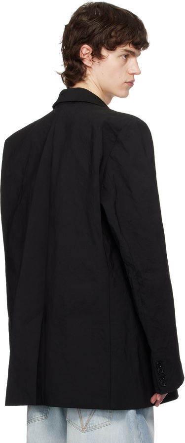Яке VETEMENTS Vetements Metalized Wrinkled Single-Breasted Blazer Черно | UA66JA110B, 2