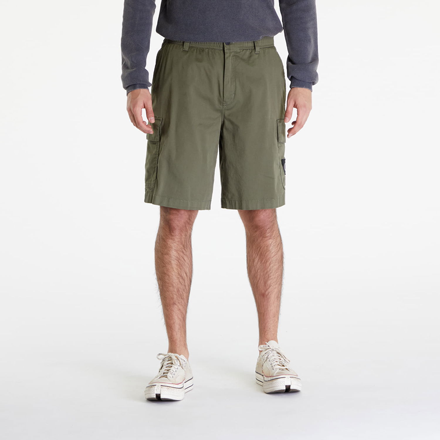 Къси панталони CALVIN KLEIN Cargo Shorts Dusty Olive Зелено | J30J325140 LDY, 0