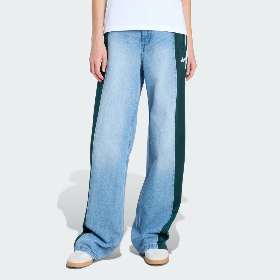 Панталони adidas Originals adidas Originals Athletic Dept Firebird Denim Wide Leg Pants Синьо | KF2318, 0