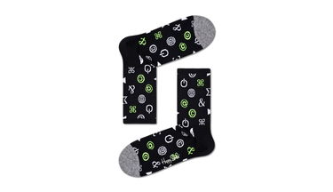 Чорапи Happy Socks Ctrl Alt Del 3/4 Crew Черно | ATCAD14-9300, 1