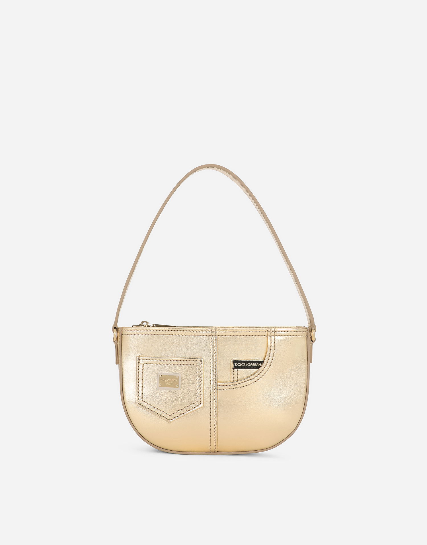Чанта през рамо Dolce & Gabbana Dolce & Gabbana DG Girlie Nappa Leather Handbag Металик | EB0242AJ13387601, 0