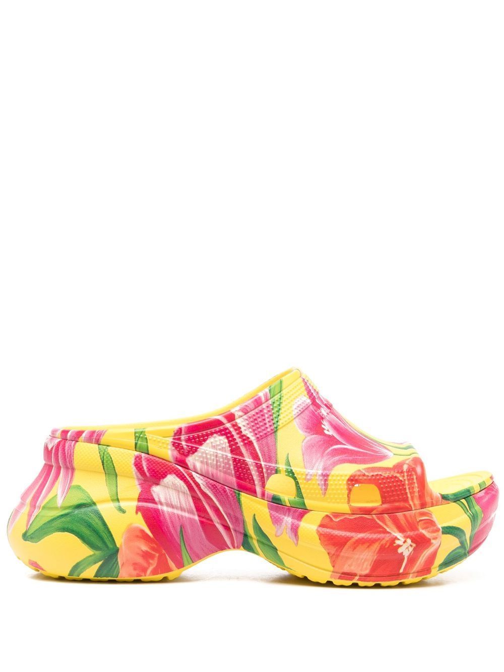 Кецове и обувки Balenciaga Crocs x Pool Slide Sandals Tulip Print Multi W Многоцветен | 677389W1S8F7053, 0