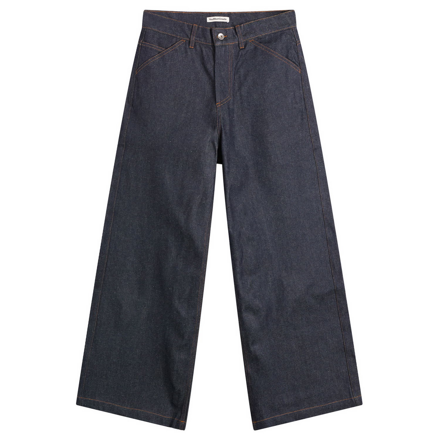 Дънки YMC YMC Courtney Wide Leg Jeans Синьо | Q4ZAG-40, 1