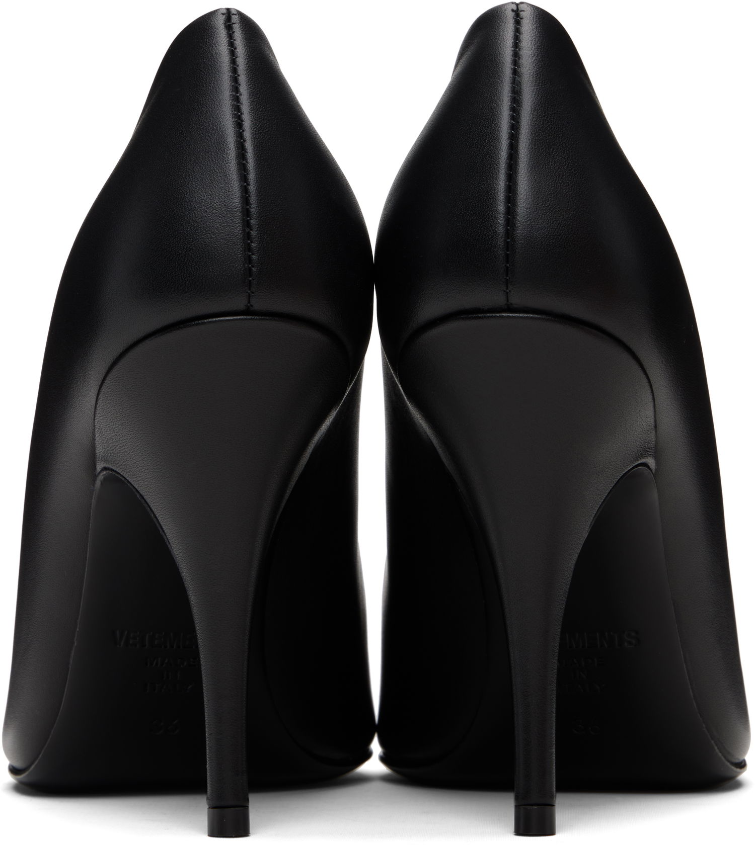 Грижа за обувките VETEMENTS Vetements Sharp Pumps Черно | WH76HE500B, 1