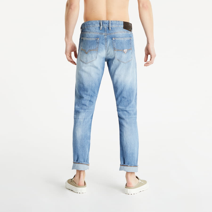 Дънки GUESS Jeans Linen blend Slim Tapered Синьо | M2GAS2D4MI2-TRPN, 1