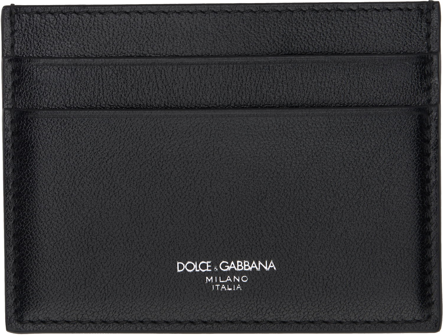 Портфейл Dolce & Gabbana Dolce & Gabbana Calfskin Card Holder Черно | BP0330AV956, 0