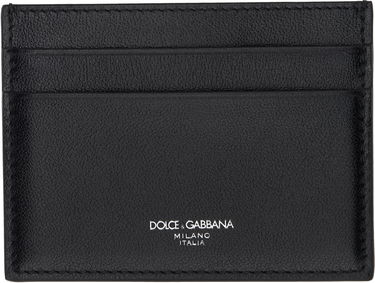 Портфейл Dolce & Gabbana Dolce & Gabbana Calfskin Card Holder Черно | BP0330AV956, 0
