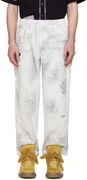 AAPE by A Bathing Ape Embroidered-Logo Painter Pants