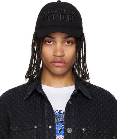 Шапка с козирка Versace Versace Jeans Couture Embroidered Logo Baseball Cap Черно | E78YAZK32_EZG365, 0