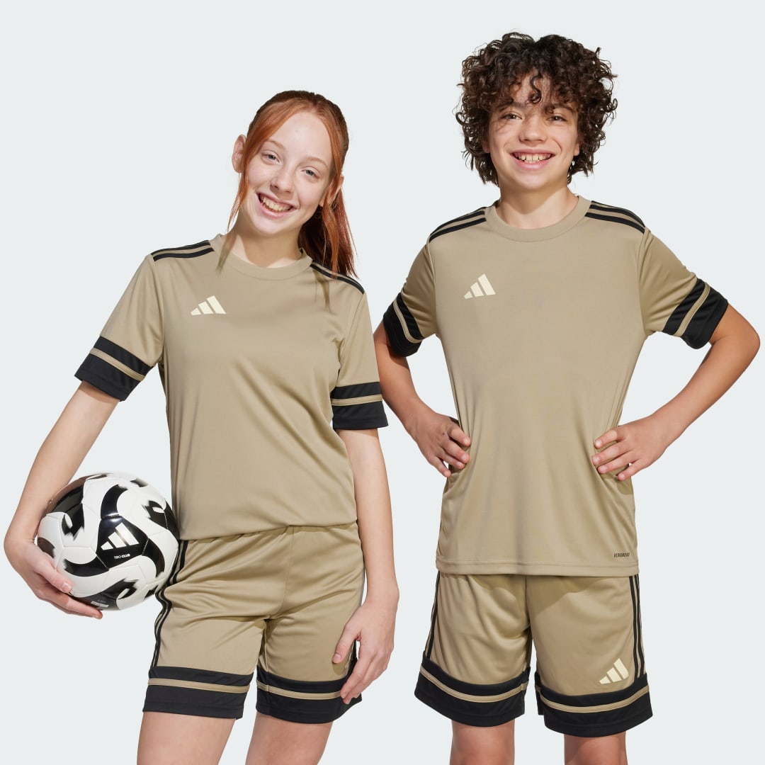Комплект adidas Performance Squadra 25 Kids' Soccer Jersey and Shorts Set Бежово | JP3415, 0