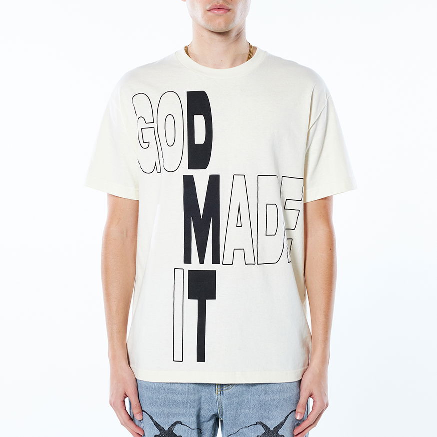 Тениска Pleasures DMT Tee Бежово | P22SP045-CREME, 0